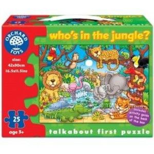 Puzzle cu activitati Cine este in jungla? WHO'S IN THE JUNGLE? imagine