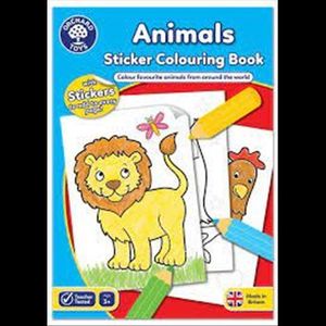 Carte de colorat cu activitati in limba engleza si abtibilduri Animale ANIMALS imagine