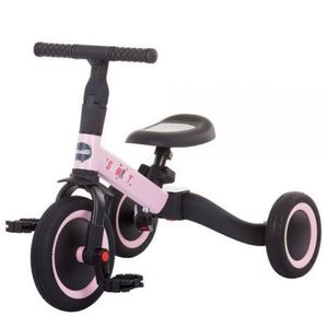 Tricicleta si bicicleta Chipolino Smarty 2 in 1 light pink imagine