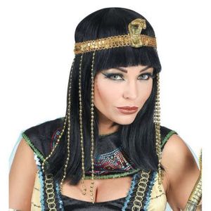 Peruca cleopatra cu bentita imagine