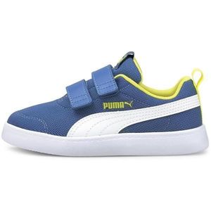 Pantofi sport copii Puma Courtflex V2 Mesh 37175807, 27.5, Albastru imagine
