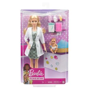 Papusa Barbie Doctor cu Accesorii imagine