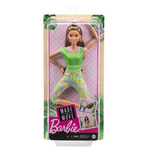 Papusa Barbie Made To Move - Barbie satena cu tinuta verde | Mattel imagine