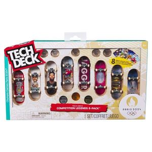 Set 8 mini skateboarduri, Tech Deck, Competition Legends, 20147679 imagine