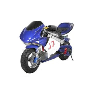 Motocicleta electrica pentru copii NITRO Eco Pocket Bike 1000W Albastru imagine