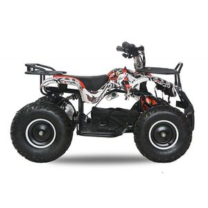 ATV electric pentru copii NITRO Torino Quad 1200W 48V Big Tyre, culoare White Grafiti imagine
