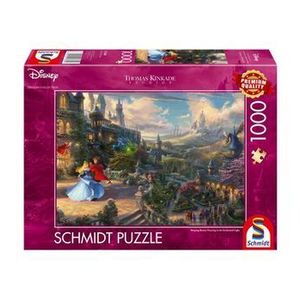 Puzzle Schmidt - Thomas Kinkade - Disney - Frumoasa din padurea adormita - Dansand, 1000 piese imagine