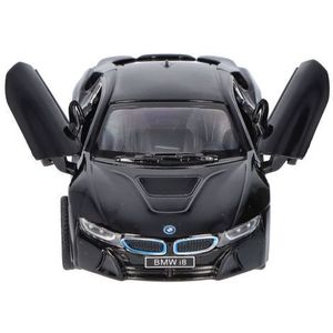 Masinuta die cast BMW i8, scara 1 la 36, 12.5 cm, neagra imagine