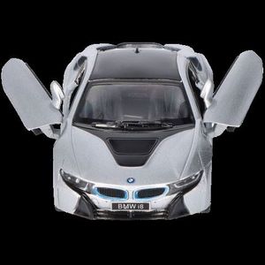 Masinuta die cast BMW i8, scara 1 la 36, 12.5 cm, gri imagine