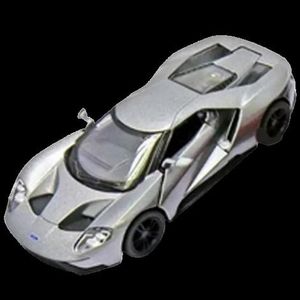 Masinuta die cast Ford GT 2017, scara 1: 38, 12.5 cm, gri imagine