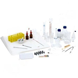 Set complet sticlarie si accesorii pentru laborator scolar imagine