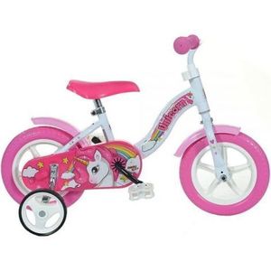 Bicicleta copii 10inch, pentru copii peste 3 ani, unicorn 108L-UN Dino Bikes imagine