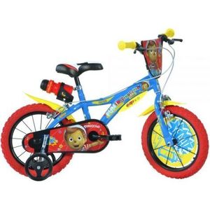 Bicicleta copii 16inch, pentru copii 6-8 ani, pinocchio 616-PN Dino Bikes imagine