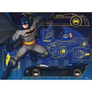 Puzzle Batman Cu Masina, 100 Piese imagine