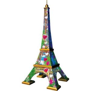 Puzzle 3D Turnul Eiffel Cu Inimioare, 216 Piese imagine