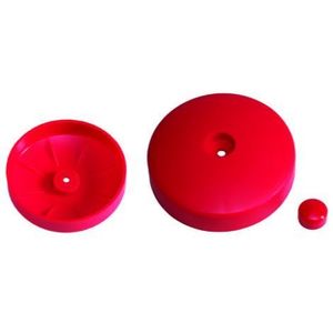 Capac de plastic pentru capete de grinzi rotunde 100 mm - rosu KBT imagine