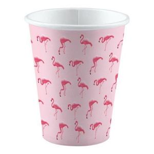Pahare flamingo petrecere 250 ml imagine