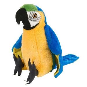 Papagal Macaw Galben - Jucarie Plus Wild Republic 30 cm imagine