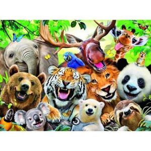 Puzzle Selfie Cu Animale Exotice, 300 Piese imagine