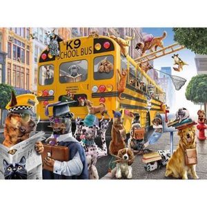 Puzzle Autobuzul Scolar Al Animalelor, 150 Piese imagine