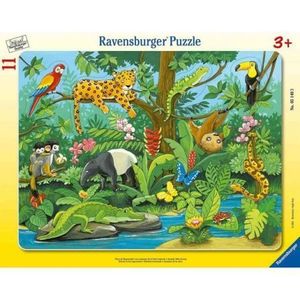 Puzzle Tip Rama Animale In Jungla, 11 Piese imagine