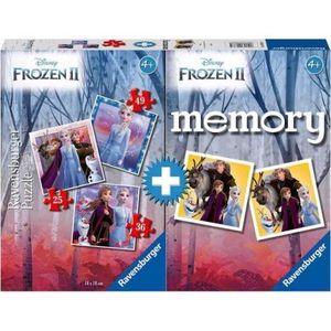 Puzzle + Joc Memory Frozen, 25 36 49 Piese imagine