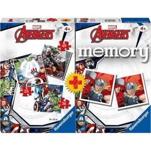 Puzzle + Joc Memory Avengers, 25/36/49 Piese imagine