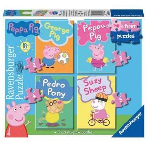 Puzzle Set 4 Buc Peppa Pig, 2 3 4 5 Piese imagine