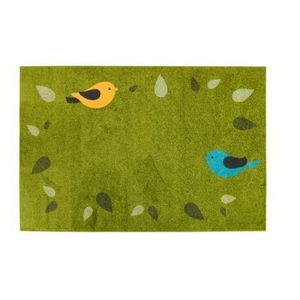 Covor dreptunghiular verde Birds, 3x4 m, gradinita, scoala imagine