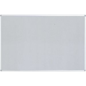 Tabla de pluta 100x200 cm, gri cu rama din aluminiu, avizier scoala, gradinita, birou imagine