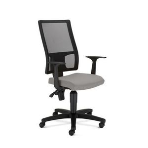Scaun ergonomic rotativ de birou, spatar plasa, gri cu negru imagine