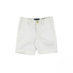 Pantaloni scurti albi din in (3203), 9 ani 134 cm imagine