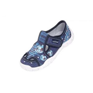 Pantofi cu interior de bumbac pentru baieti Wi-GGa-Mi Adas Albastru mar. 28 imagine
