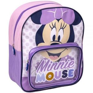 Rucsac Minnie Mouse cu buzunar transparent, 25x30x12 cm imagine