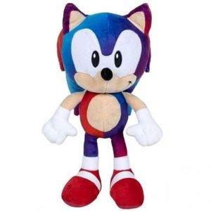 Jucarie din plus Sonic Gradient albastru-rosu, 28 cm imagine