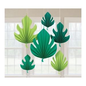 Decoratiune frunze palmier 6 buc imagine