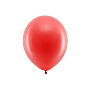 Baloane latex curcubeu pastel rosu 30 cm 10 buc imagine