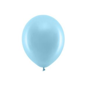 Baloane latex curcubeu pastel bleu 30 cm 10 buc imagine