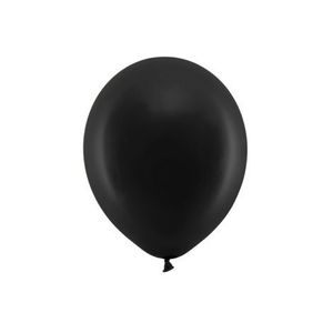 Baloane latex curcubeu pastel negru 30 cm 10 buc imagine