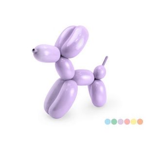 Baloane modelabile cu pompa pastel 130 cm 30 buc imagine