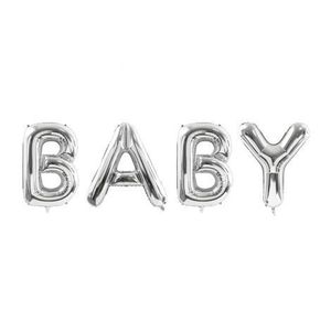 Balon folie baby argintiu 262x86 cm imagine