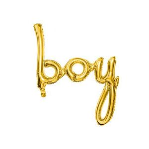 Balon folie boy auriu 63.5x74 cm imagine