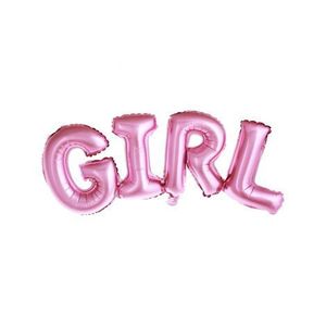 Balon folie girl roz 74x33 cm - marimea 140 cm imagine