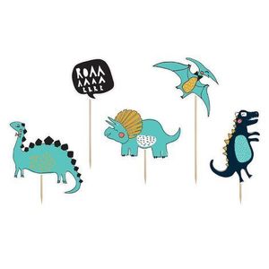 Decoratiuni tort dinozauri 5 buc imagine