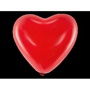 Baloane latex inima rosie 41 cm 6 buc imagine