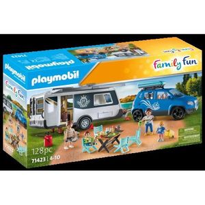 Playmobil - Rulota Cu Masinuta imagine