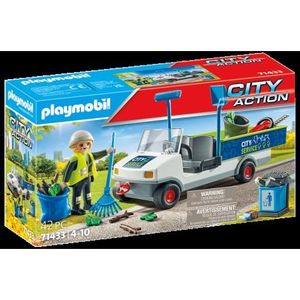 Playmobil - Maturator De Strazi Cu Vehicul imagine