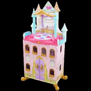 Castel de joaca din lemn pentru papusi Disney Princess imagine
