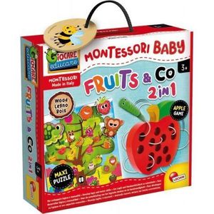 Joc montessori 2 in 1 - fructe imagine
