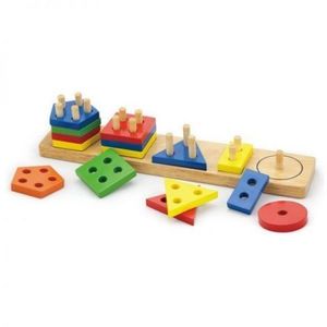 Joc de sortare educativ cu forme geometrice, Viga Toys imagine